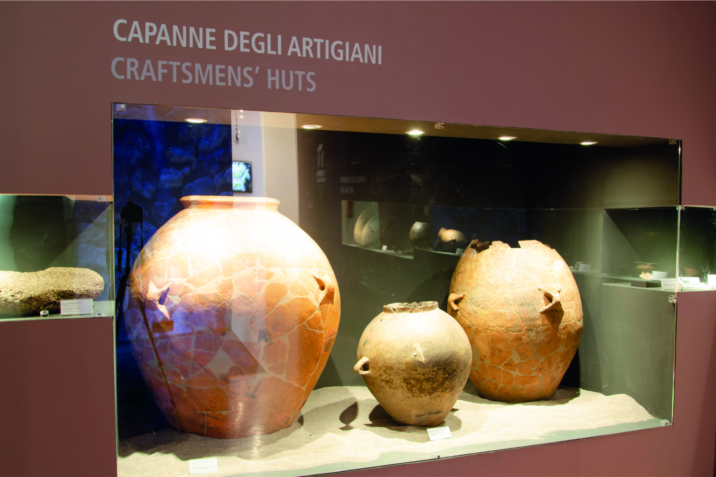 Reperti esposti al museo civico Michele Ruzittu