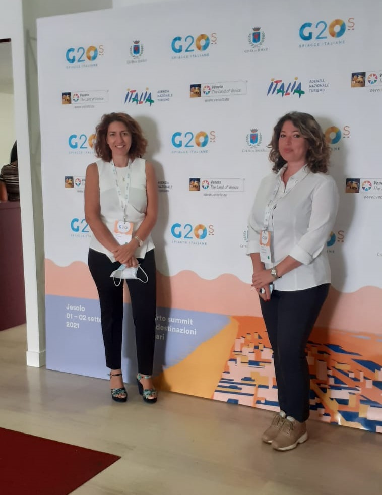Cristina Usai e Valentina Geromino al G20 dlle spiagge. Jesolo 2021
