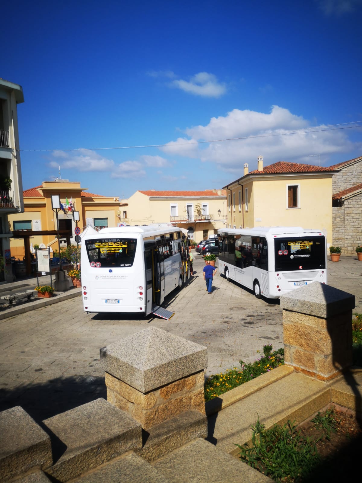 Inaugurazione nuovi autobus Lu Pustali