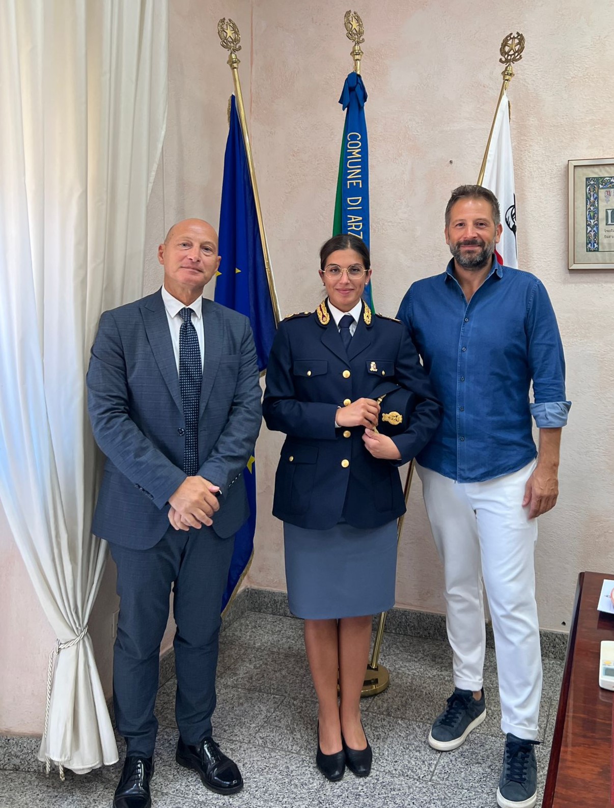 Incontro a Palazzo Ruzittu tra sindaco Roberto Ragnedda, Mastrapasqua e Piras - 9 luglio 2025 