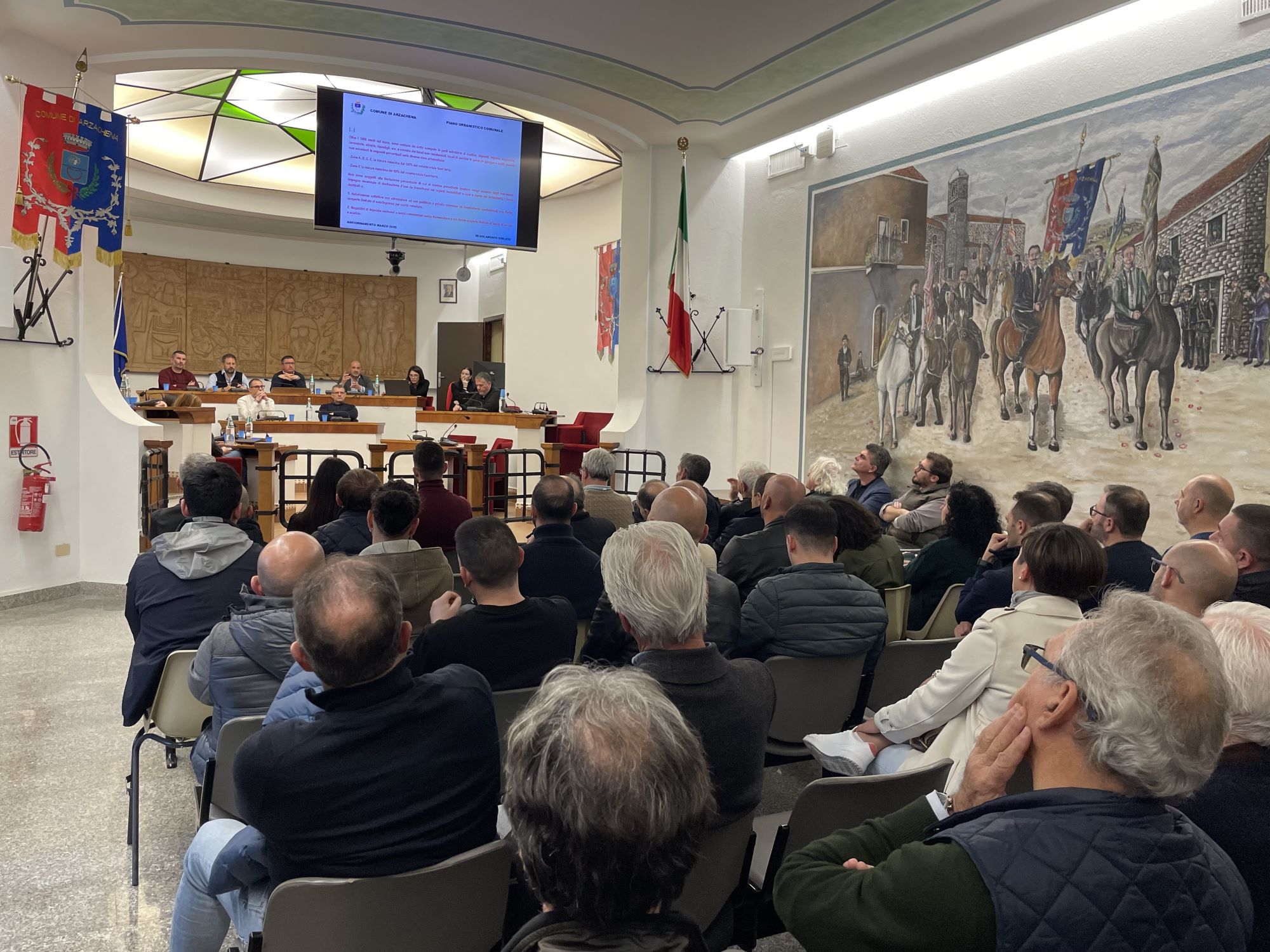 Aula consiliare. Incontro con i tecnici per il PUC 26 marzo 2025