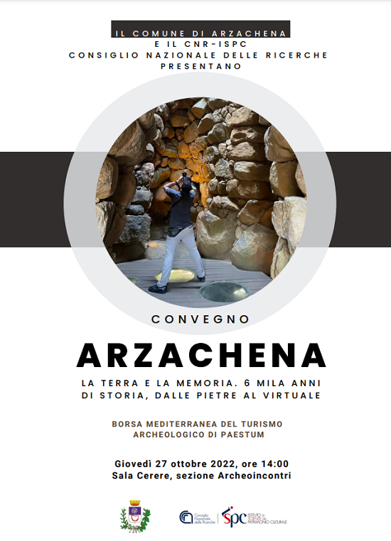 Locandina Convegno CNR e Comune di Arzachena a Paestum 27 10 2022