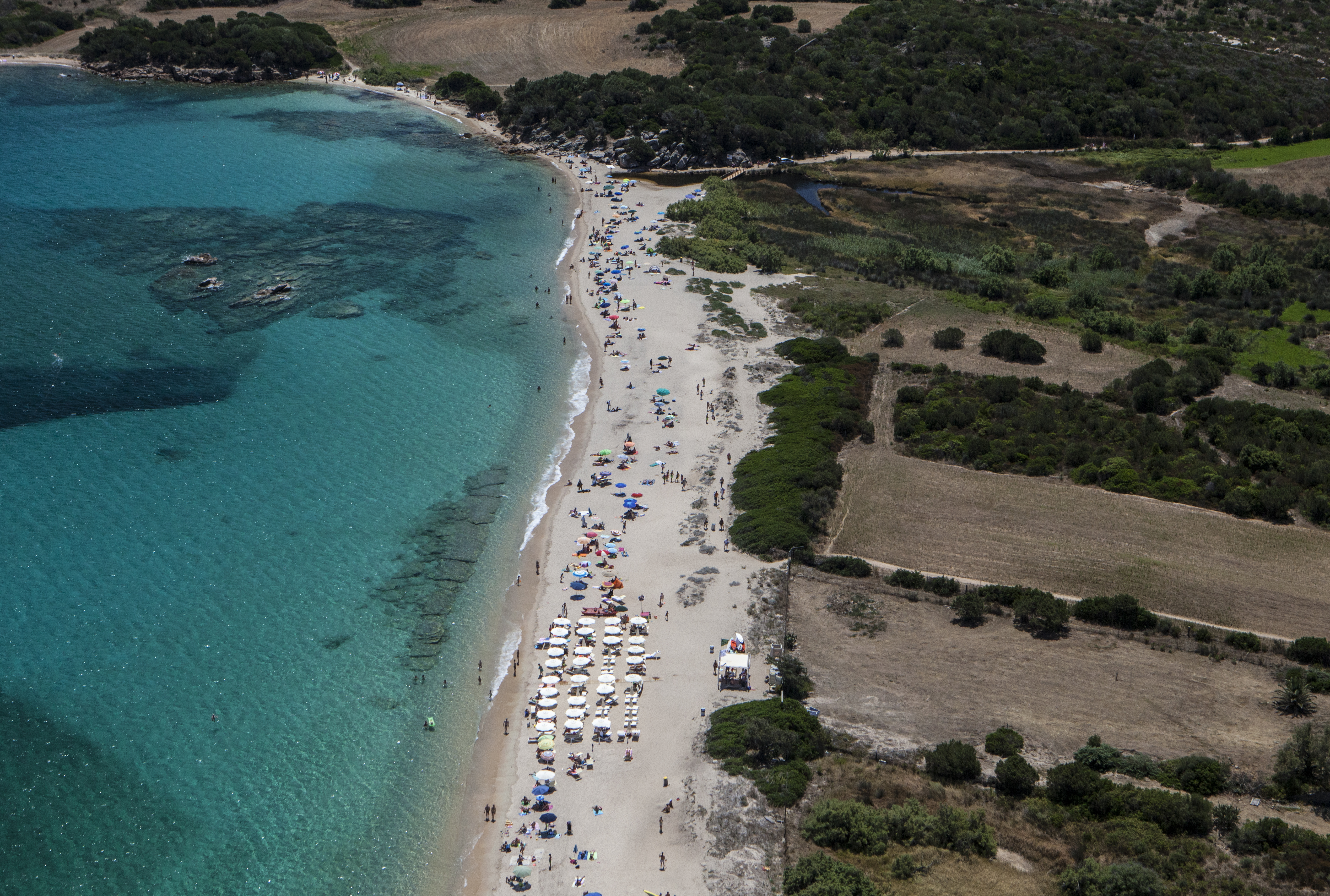 Il litorale di Mannena nel Comune di Arzachena