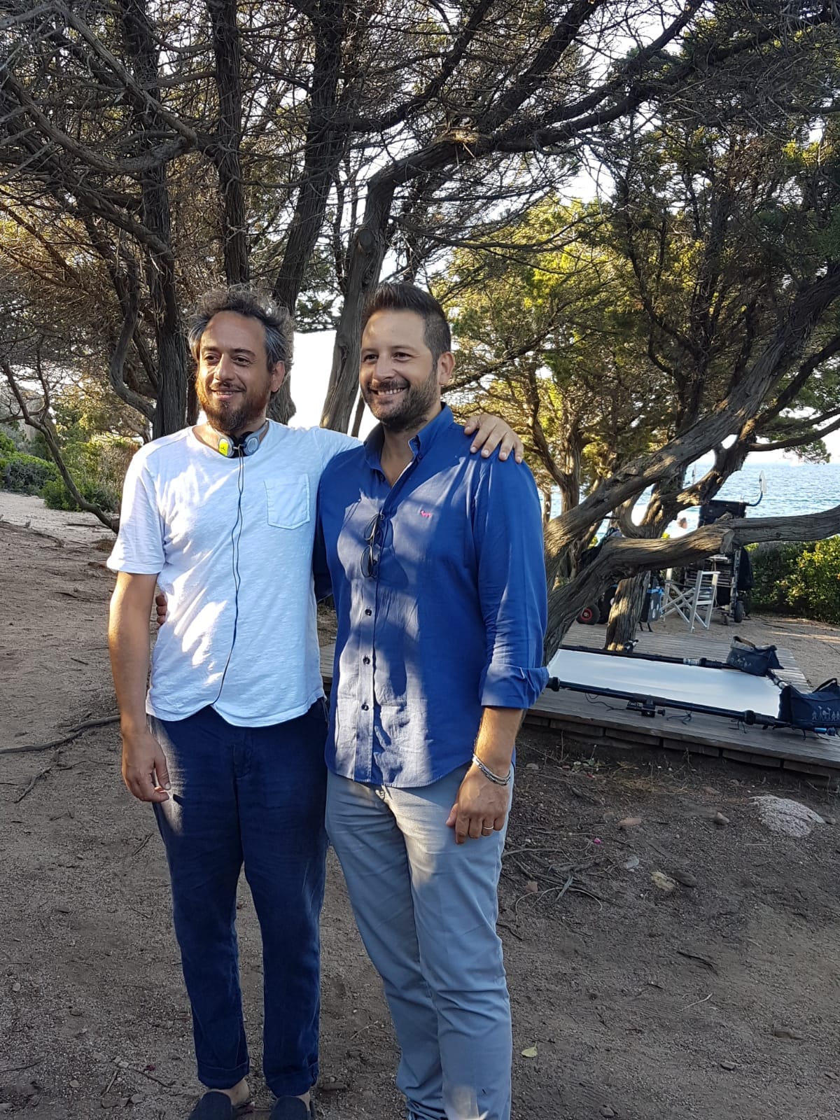 Il sindaco Roberto Ragnedda con il regista Giuseppe Gagliardi