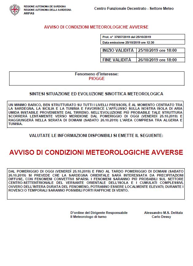 avviso pioggia 25 10