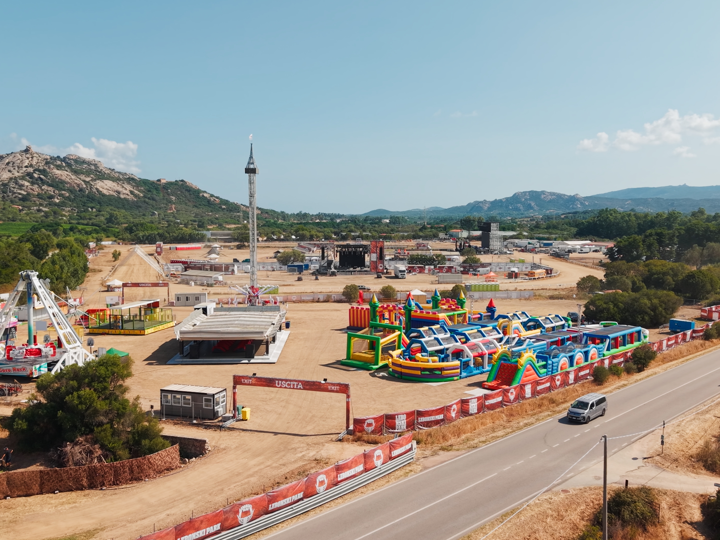 immagine dal drone del Lebonski Park Arzachena