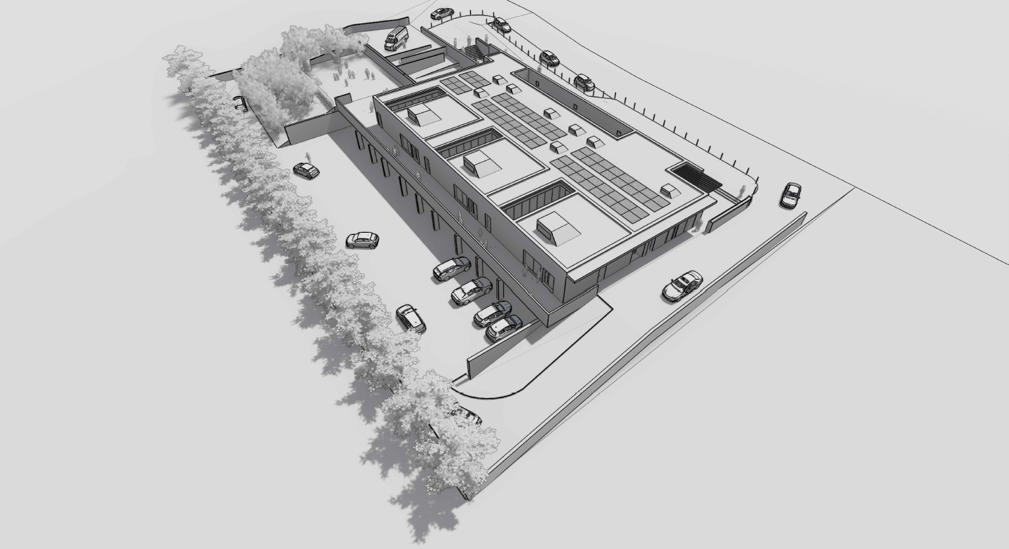 progetto scuola infanzia via Mameli, lato nord ovest progetto scuola infanzia via Mameli, lato nord ovest