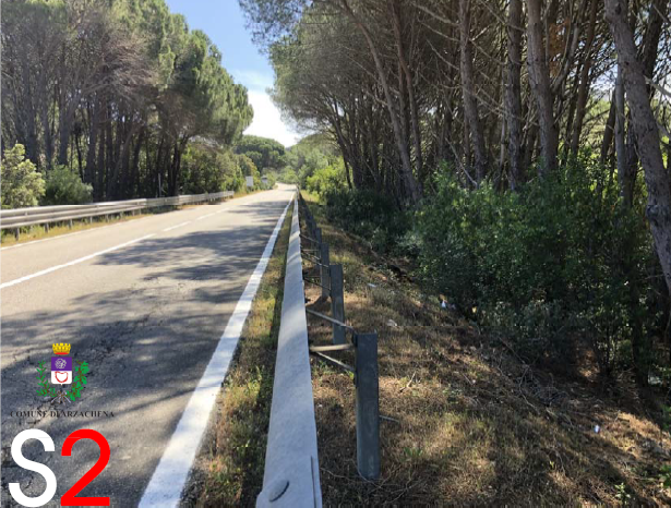 Tratto strada Baja Sardinia - Porto Cervo interessato da progetto pista ciclabile
